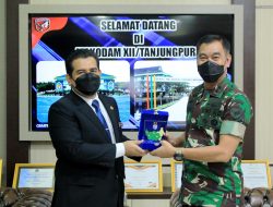 Pangdam XII/Tpr Terima Kunjungan Kehormatan Konsul Malaysia