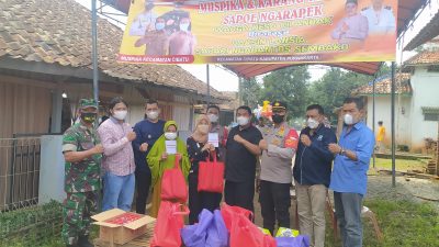 Muspika Cibatu Purwakarta Gandeng Karang Taruna dalam Giat Vaksinasi Lansia
