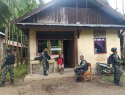 Jalin Silaturahmi, Satgas Yonif 126/KC Kunjungi Warga Perbatasan