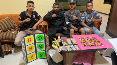 Tak Kenal Lelah Aparat Polres Malaka Melakukan Penggerebekan Perjudian