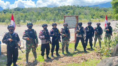 Hari H Pilpres Timor Leste, Polres Belu bersama TNI dan Brimob Serentak Gelar Patroli Bersama di Wilayah Tapal Batas