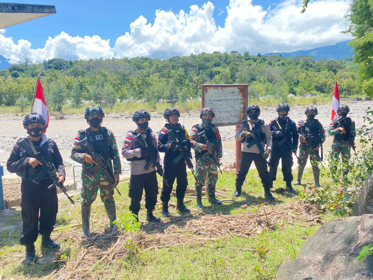 Hari H Pilpres Timor Leste, Polres Belu bersama TNI dan Brimob Serentak Gelar Patroli Bersama di Wilayah Tapal Batas
