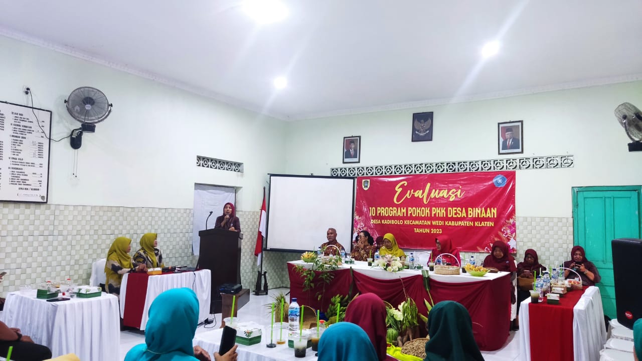 Evaluasi Desa Binaan oleh TP PKK Kabupaten Klaten