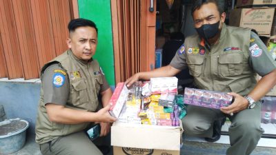 983 Bungkus Rokok Ilegal Berhasil Disita Satpol-PP Kota Cimahi dari 5 Titik