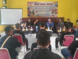 Persiapan Pengawasan Logistik Panwascam Tirtajaya Gelar Rakernis