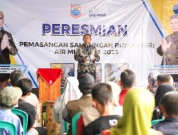 Sambungan Rumah Air Minum Tahun 2023 Diresmikan Oleh Pj. Wali Kota Cimahi Dicky Saromi