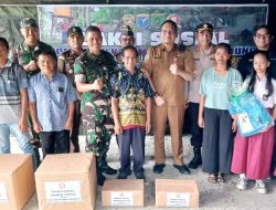 Danrem 102/Pjg Dan Dandim 1012/Buntok Bersama Forkompimda Ikuti Vicon Launching Peresmian Sumur Bor Serta Pemberian Baksos