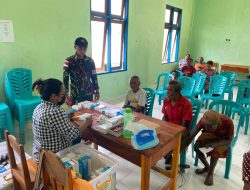 Pos Nilulat Satgas Yonkav 6/Naga Karimata Laksanakan Pengobatan Gratis di Perbatasan