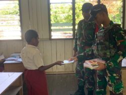 Program Satgas Yonif 641/Beruang Memupuk Motivasi Siswa SDN Distrik Benawa Untuk Belajar