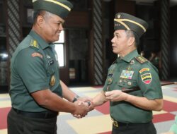 Wakasad Terima Laporan Korps Kenaikan Pangkat 12 Pati TNI AD