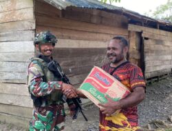 Warga Kokamu Sambut Tali Asih Sembako Habema