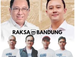 Untuk Kota Bandung, Raksa Bandung mengusung “Pamimpin anu Pangsolehna” yaitu Haru – Dhany