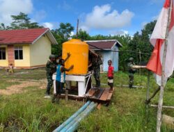 Habema Pasang Tower Air di Kampung Aisa