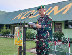 Upacara Bendera 17-An, Dandim 1307/Poso, Letkol Arm Edi Yulian Budiargo Bacakan Amanat Pangdam XIII/mdk