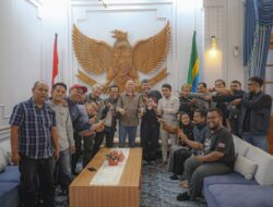 Silaturahmi dengan Pewarta Balai Kota, Koswara Titipkan Pesan Pengawasan Pembangunan