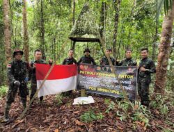 Garda Keamanan Terdepan, Satgas Pamtas Yonarmed 11 Kostrad Perketat Perbatasan Dengan Patroli Patok