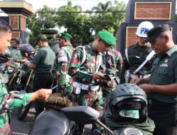 Tingkatkan Kesadaran Dan Kepatuhan, Kodim 0808 Terima Sosialisasi Ops Gaktib Yustisi Subdenpom V/1-3