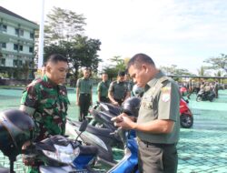 Kasdam XII/Tpr Periksa Kendaraan Prajurit dan PNS