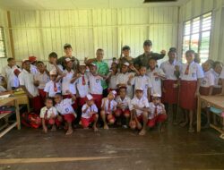 Peduli Pendidikan Anak-Anak Papua : Satgas Yonif 641/Bru Bantu Menjadi Gadik Di Daerah Pedalaman
