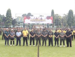 Olahraga Bersama TNI-Polri Wilayah Blitar Raya Wujud Nyata Sinergitas Dan Soliditas Untuk Negeri
