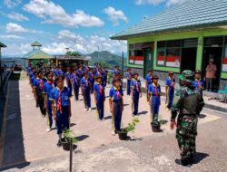 Satgas Pamtas RI-RDTL Sektor Barat Yonarhanud 15/DBY Dalam upayanya membentuk generasi muda dengan karakter yang kuat