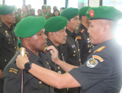 Danrem 051/WKT Pimpin Sertijab Dandim dan Kasi Korem 051/WKT
