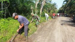 Satgas TMMD Ke 124 Kodim 0320 Dumai Pasang Target, Agar Akses Jalan Kelurahan Bukit Kayu Kapur Tepat Waktu