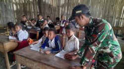 Satgas Pamtas RI-RDTL Berikan Pengajaran di Perbatasan, Guru dan Siswa SDK Manusasi Antusias