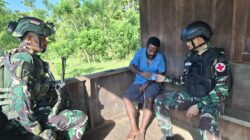 Satgas Yonif 642/Kps Tingkatkan Kualitas Kesehatan di Pedalaman Papua