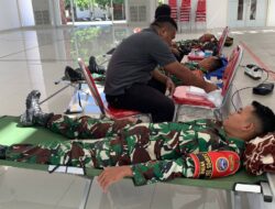 Satgas Pamtas RI–RDTL Yonarhanud 15/DBY Gelar Donor Darah di PLBN Wini
