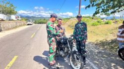 Satgas Pantas Yonarhanud 15/DBY Gelar Giat Sweeping di Jalan Sabuk Merah, Perketat Pengawasan Perbatasan 