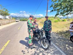 Satgas Pantas Yonarhanud 15/DBY Gelar Giat Sweeping di Jalan Sabuk Merah, Perketat Pengawasan Perbatasan