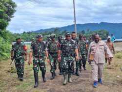 Beri Semangat, Danrem 182/JO Sambangi Pos Teluk Arguni Satgas Yonif 642/Kps