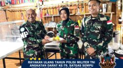 Rayakan Ulang Tahun Polisi Militer TNI Angkatan Darat Ke-79, Satgas Sempu XXV-Q Laksanakan Acara Syukuran di Daerah Misi