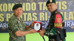 Satgas Pamtas RI–Malaysia Pos Kotis Terima Kunjungan Panglima 31 Bgd Brigedier Jeneral Azman Bin Md Zain