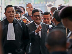 Hasto Bacakan Pleidoi dalam Sidang Kasus Perintangan Penyidikan