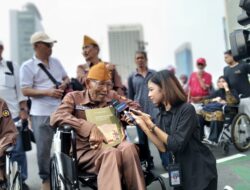 Kirab Hari Veteran Nasional (Harvetnas) 2025 di CFD Bundaran HI, Abah Landoeng: Indonesia tetap utuh dan kuat