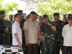 Danrem 051/Wkt Dampingi Menhan RI Kunjungan Kerja di Yonif TP 843/PYV