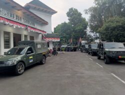 Kodim 0618/Kota Bandung Perketat Kesiapsiagaan, Kendaraan Taktis TNI Siaga di Makodim
