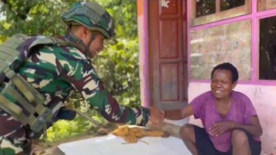 Satgas Pamtas RI-PNG Yonif 763/SBA Pos Afkrem Gelar Pelayanan Kesehatan untuk Warga Kampung Afkrem