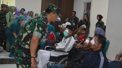 Rangkaian HUT ke-80 TNI, Kodam III/Slw Adakan Bakti Kesehatan di RS Dustira Cimahi