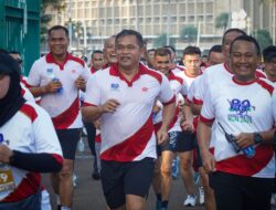 Suasana Jelang Kasad Finish Pada Panglima TNI Run HUT ke-80 TNI