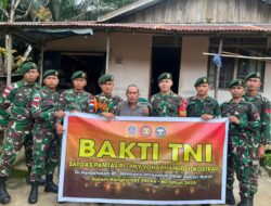 Satgas Pamtas RI-Malaysia Yonarhanud 1/PBC/1 Kostrad Gelar Anjangsana kepada Purnawirawan dan Veteran dalam Rangka HUT TNI ke-80