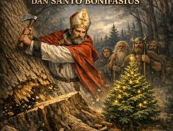 Pohon Natal Pertama Kali Diperkenalkan Oleh Santo Bonifasius Sebagai Pribadi Yang Saleh Dan Suci