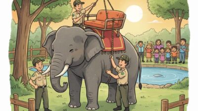 Penghentian Peragaan Gajah Tunggang Di Lembaga Konservasi