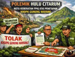 Polemik Hulu Citarum: FPHJ Layangkan Nota Keberatan Keras atas Penetapan KHDPK Gunung Wayang