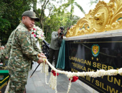‎Panglima TNI Resmikan Lapangan Serba Guna Serka Dedy Unadi Kodam III/Slw