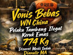​MA “Tampar” Vonis Bebas Penambang Ilegal Asal China: Sinyal Keras Kedaulatan Sumber Daya Alam