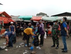 Wujudkan “Indonesia Asri”, Koramil 1811/UBR Gelar Aksi “KEKASIH” di Kawasan Pasar Ujung Berung
