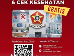 Sambut HUT Ke-66, SOKSI Jawa Barat Gelar Donor Darah dan Pengobatan Gratis